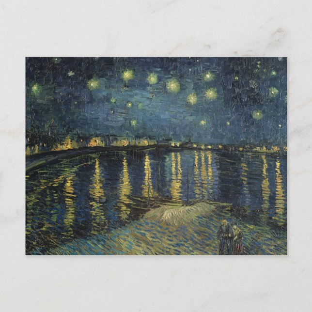 Vincent van Gogh | Starry Night Over the Rhone Postkarte (Vorderseite)