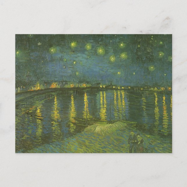 Vincent van Gogh - Starry Night Over the Rhone Postkarte (Vorderseite)