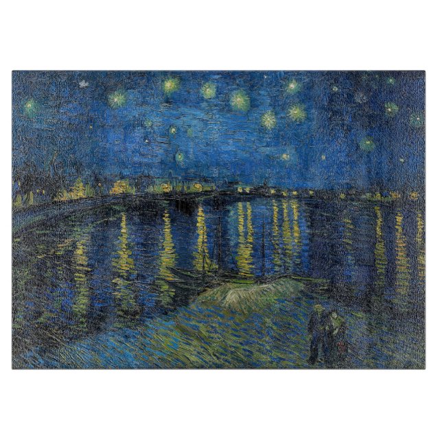 Vincent van Gogh - Starry Night Over the Rhone Schneidebrett (Vorderseite)