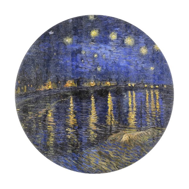 Vincent van Gogh Starry Night Over The Rhone Schneidebrett (Vorderseite)