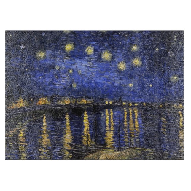 Vincent van Gogh Starry Night Over The Rhone Schneidebrett (Vorderseite)