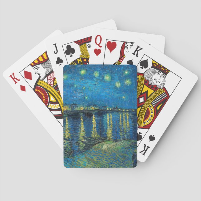 Vincent Van Gogh Starry Night Over the Rhone Spielkarten (Rückseite)