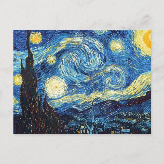 Vincent Van Gogh - Starry Night Postkarte (Vorderseite)