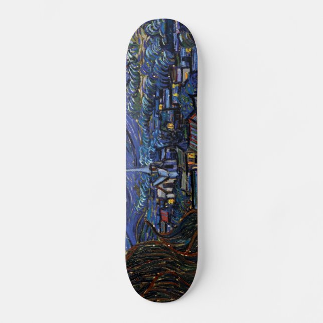 Vincent Van Gogh Starry Night Skateboard (Vorderseite)