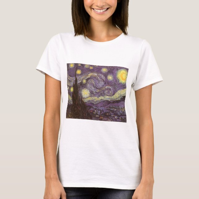 Vincent van Gogh - Starry Night T-Shirt (Vorderseite)