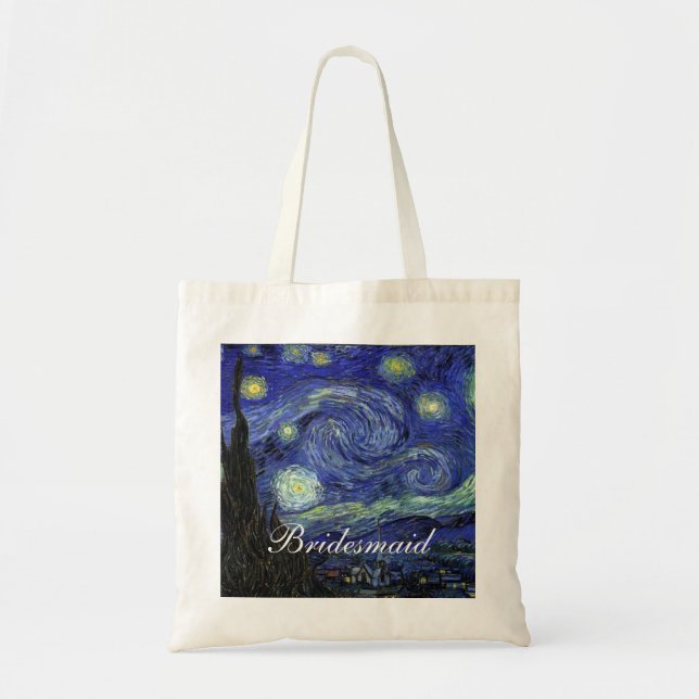 Vincent van Gogh, Starry Night Tragetasche (Vorne)