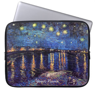 Vincent van Gogh, Starry Night über der Rhone Laptopschutzhülle