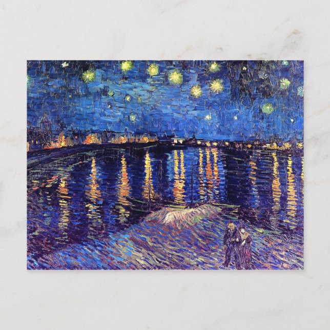 Vincent Van Gogh - Starry Night über der Rhone Postkarte (Vorderseite)