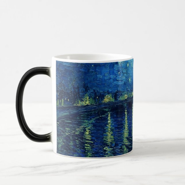Vincent Van Gogh - Starry Night über der Rhone Verwandlungstasse (Links)