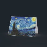 Vincent Van Gogh Starry Night Vintag Art Notecard Karte<br><div class="desc">Vincent Van Gogh Starry Night Vintag Fine Art Notecard</div>