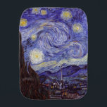 Vincent Van Gogh Starry Night Vintag Kunstkunst Baby Spucktuch<br><div class="desc">Vincent van Gogh Starry Night Fine Art Painting Starry Night ist ein Gemälde des niederländischen post-impressionistischen Künstlers Vincent van Gogh. Der blaue Nachthimmel ist voll von wirbelnden Wolken, Sternen und einem hellen Halbmond. Die Sternennacht ist die einzige Nacht in der Serie von Ausblicken aus seinem Schlafzimmerfenster. Bewegung: Post-Impressionismus. Schöne, kunstvoll...</div>