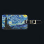 Vincent Van Gogh Starry Night Vintag Kunstkunst Gepäckanhänger<br><div class="desc">Vincent Van Gogh Starry Night Vintag Fine Art Luggage Tag</div>