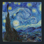 Vincent Van Gogh Starry Night Vintag Kunstkunst Halstuch<br><div class="desc">Vincent Van Gogh Starry Night Vintag Fine Art Bandana</div>