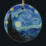 Vincent Van Gogh Starry Night Vintag Kunstkunst Keramik Ornament<br><div class="desc">Vincent Van Gogh Starry Night Vintag Kunstvoll wandern</div>