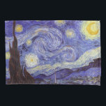 Vincent Van Gogh Starry Night Vintag Kunstkunst Kissenbezug<br><div class="desc">Vincent van Gogh Starry Night Fine Art Painting Starry Night ist ein Gemälde des niederländischen post-impressionistischen Künstlers Vincent van Gogh. Der blaue Nachthimmel ist voll von wirbelnden Wolken, Sternen und einem hellen Halbmond. Die Sternennacht ist die einzige Nacht in der Serie von Ausblicken aus seinem Schlafzimmerfenster. Bewegung: Post-Impressionismus. Schöne, kunstvoll...</div>