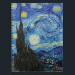 Vincent Van Gogh Starry Night Vintag Kunstkunst Notizblock<br><div class="desc">Vincent Van Gogh Starry Night Vintag Fine Art Notebook</div>