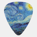 Vincent Van Gogh Starry Night Vintag Kunstkunst Plektrum<br><div class="desc">Vincent Van Gogh Starry Night Vintag Fine Art Plektrum</div>