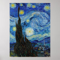 Vincent Van Gogh Starry Night Vintag Kunstkunst