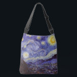 Vincent Van Gogh Starry Night Vintag Kunstkunst Tragetaschen Mit Langen Trägern<br><div class="desc">Vincent van Gogh Starry Night Fine Art Painting Starry Night ist ein Gemälde des niederländischen post-impressionistischen Künstlers Vincent van Gogh. Der blaue Nachthimmel ist voll von wirbelnden Wolken, Sternen und einem hellen Halbmond. Die Sternennacht ist die einzige Nacht in der Serie von Ausblicken aus seinem Schlafzimmerfenster. Bewegung: Post-Impressionismus. Schöne, kunstvoll...</div>