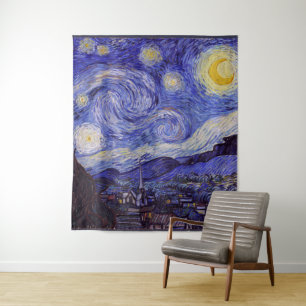 Vincent Van Gogh Starry Night Vintag Kunstkunst Wandteppich