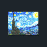 Vincent Van Gogh Starry Night Vintag Painting Leinwanddruck<br><div class="desc">Eine wunderschöne Vintage Landschaftsmalerei von Vincent Van Gogh in der Sternennacht.</div>