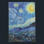 Vincent Van Gogh Starry Night Vintage Kunstgeschic Geschirrtuch<br><div class="desc">Vincent Van Gogh Starry Night Vintag Fine Art Kitchtuch</div>