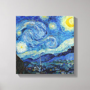 Vincent Van Gogh Starry Night Vintage Kunstgeschic Leinwanddruck