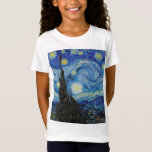 Vincent Van Gogh Starry Night Vintage Kunstgeschic T-Shirt<br><div class="desc">Vincent Van Gogh Starry Night Vintag Fine Art T - Shirt</div>
