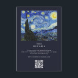 Vincent Van Gogh Starry Night Wedding Begleitkarte<br><div class="desc">Erstellen Sie Ihre eigenen personalisierten Hochzeitskarten mit Vincent Van Gogh Starry Night Painting.</div>