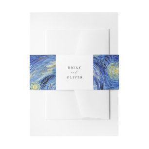 Vincent Van Gogh Starry Night Wedding Einladungsbanderole