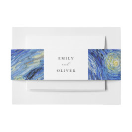 Vincent Van Gogh Starry Night Wedding Einladungsbanderole