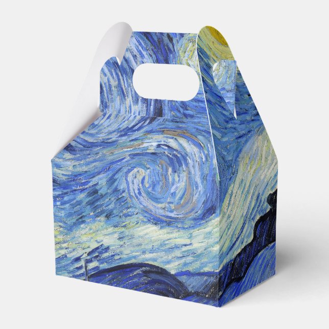 Vincent Van Gogh Starry Night Wedding Geschenkschachtel (Vorderseite)