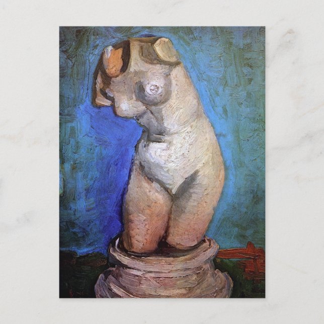 Vincent Van Gogh - Statuette eines weiblichen Tors Postkarte (Vorderseite)