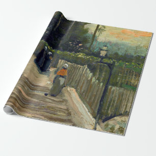 Vincent van Gogh - Steiler Weg in Montmartre Geschenkpapier