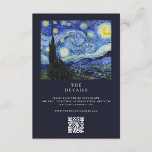 Vincent Van Gogh Sternennacht Hochzeit Begleitkarte
