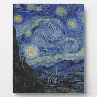 Vincent Van Gogh - Sternennacht. Kunstmalerei Fotoplatte