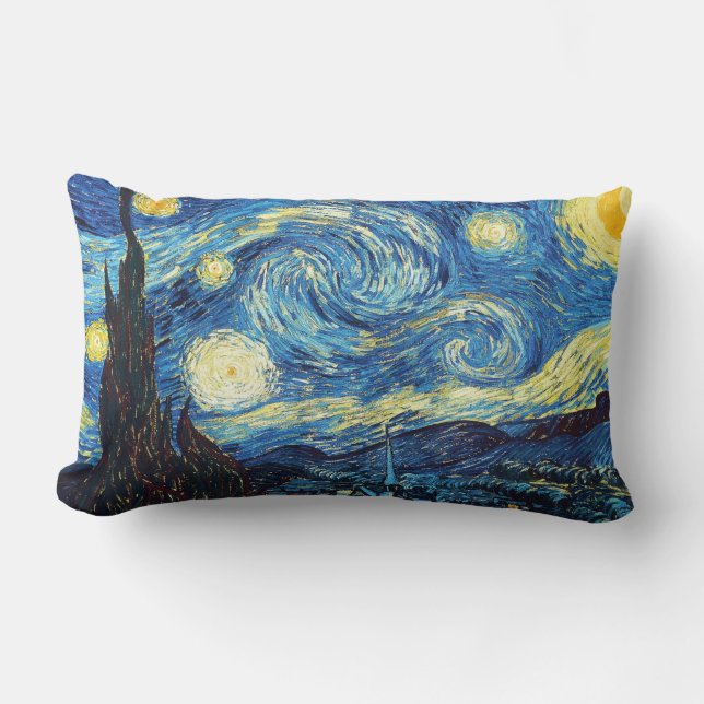 Vincent van Gogh - Sternennacht Lendenkissen (Vorderseite)