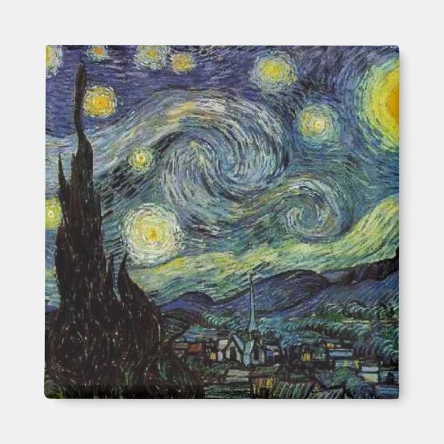Vincent van Gogh - Sternennacht Magnet (Vorne)
