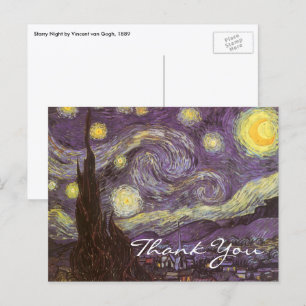 Vincent van Gogh - Sternennacht Postkarte