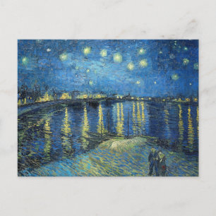 Vincent Van Gogh Sternennacht über der Rhone 1888 Postkarte