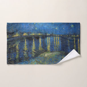 Vincent van Gogh - Sternennacht über der Rhone Badhandtuch Set