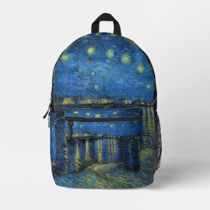 Vincent van Gogh - Sternennacht über der Rhone Bedruckter Rucksack