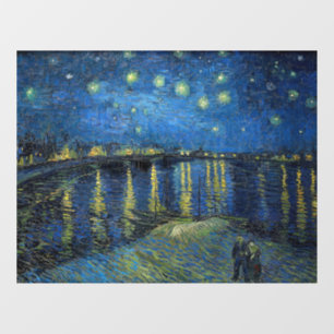 Vincent van Gogh - Sternennacht über der Rhone Fensteraufkleber
