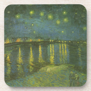 Vincent van Gogh - Sternennacht über der Rhone Getränkeuntersetzer