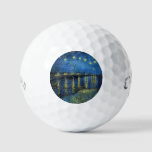 Vincent van Gogh - Sternennacht über der Rhone Golfball