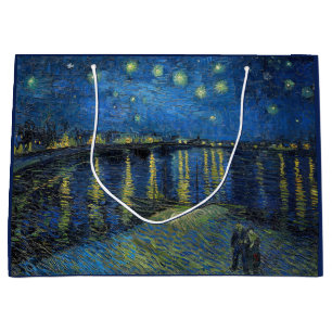 Vincent van Gogh - Sternennacht über der Rhone Große Geschenktüte