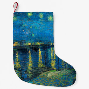 Vincent Van Gogh Sternennacht über der Rhone Kleiner Weihnachtsstrumpf