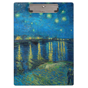 Vincent Van Gogh Sternennacht über der Rhone Klemmbrett