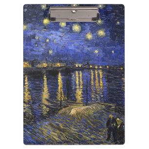 Vincent Van Gogh Sternennacht über der Rhone Klemmbrett
