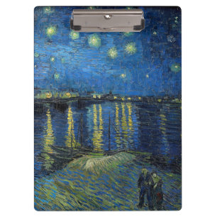Vincent van Gogh - Sternennacht über der Rhone Klemmbrett